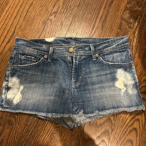 Citizens of humanity distressed denim shorts